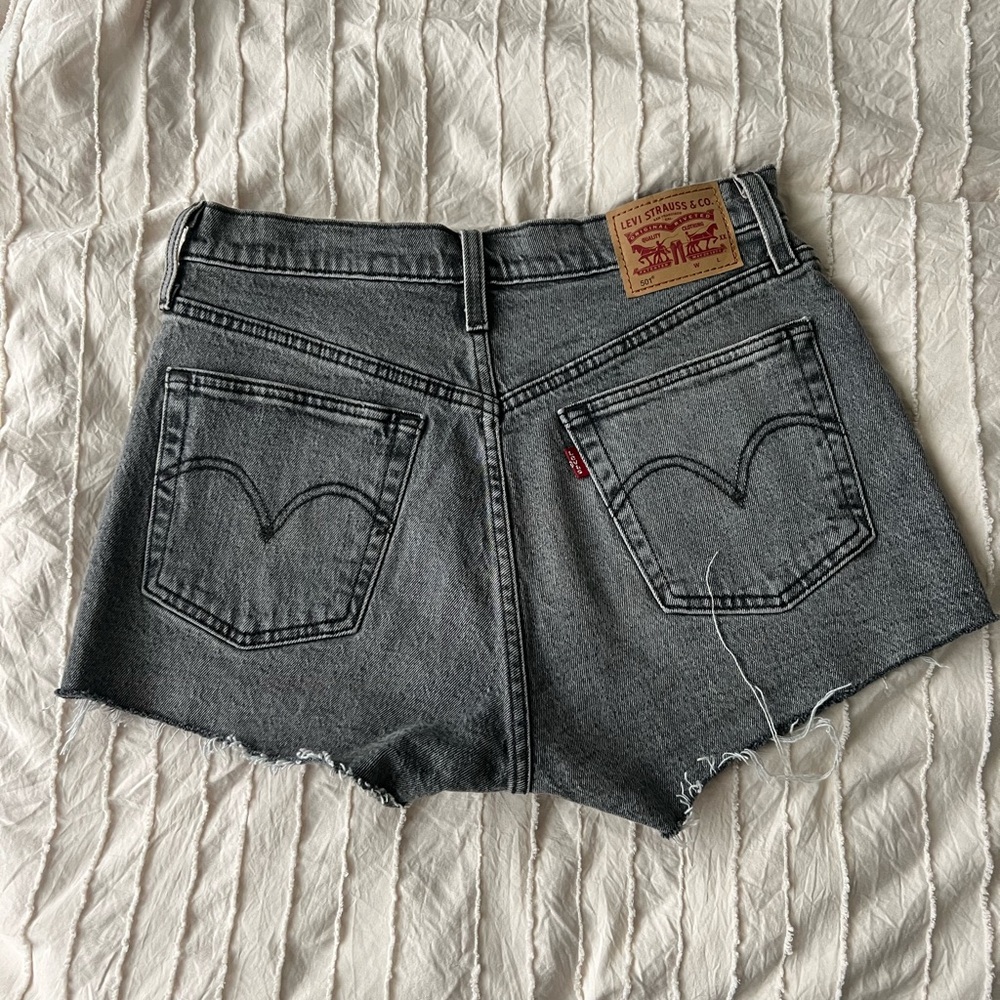 Levi's 501 Women's Gray Denim Shorts